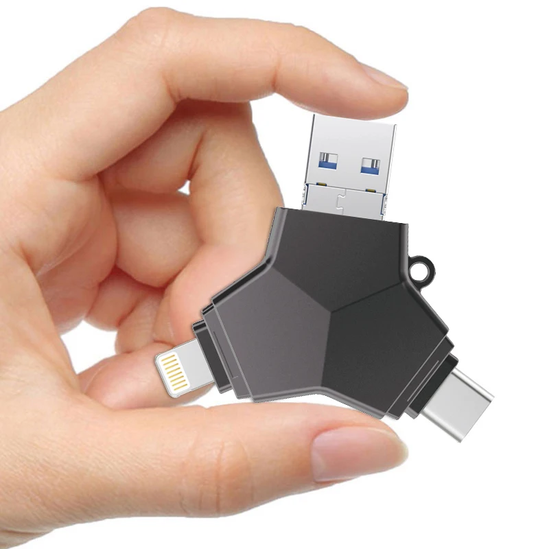 Металлический usb флеш накопитель Ingelon черный c Флешка 32 Гб 64 128 ГБ DJ музыка