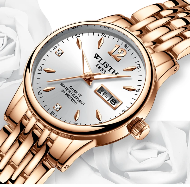 Relogio feminino, женские часы, WLISTH, роскошный бренд, для девушек, QuartzWatch, повседневные, кожаные, для девушек, под платье, часы, женские часы, Montre Femme