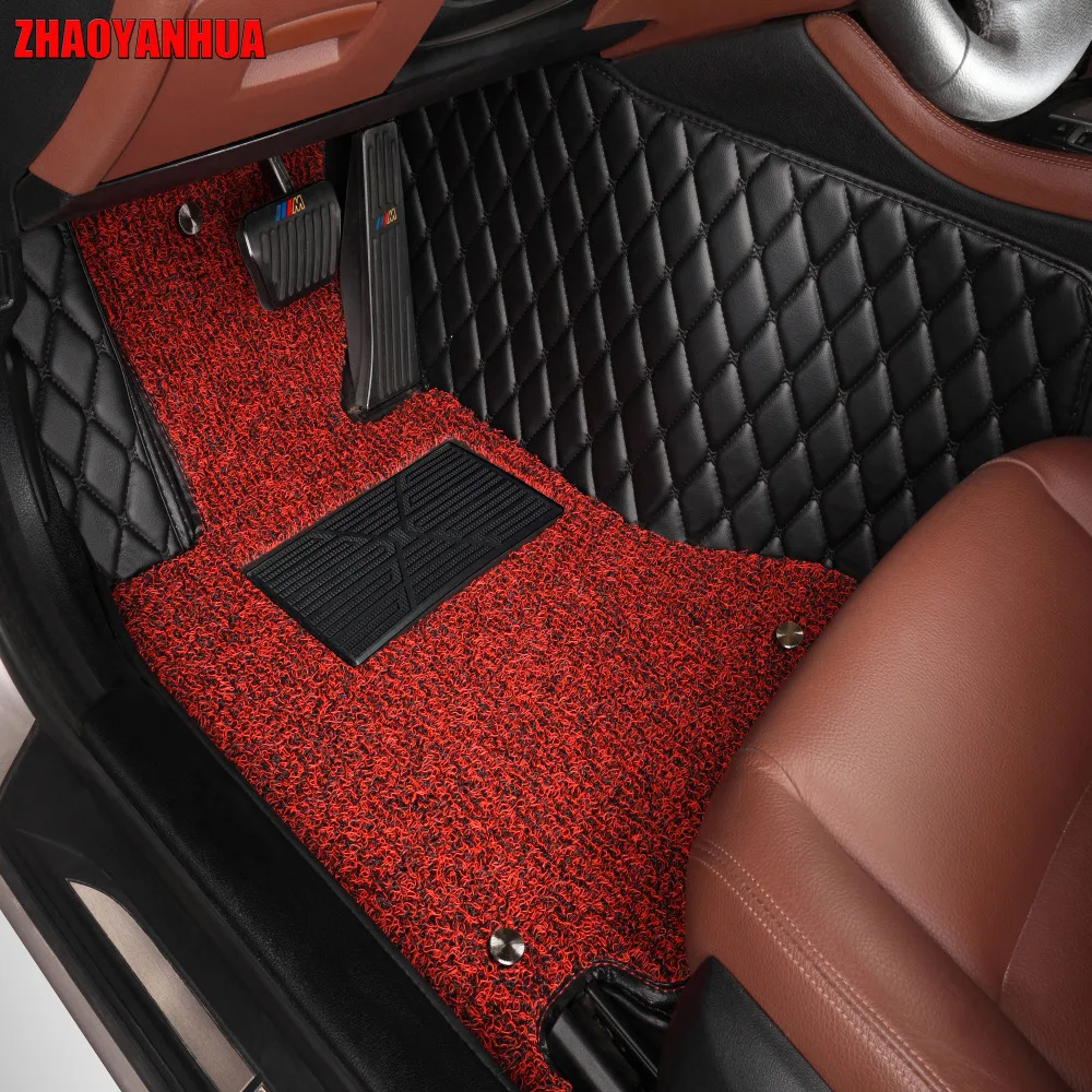 

ZHAOYANHUA car floor mats made for Hyundai 5D full cover PVC leather heavy duty car-styling carpet rugs case liners (2011-now)
