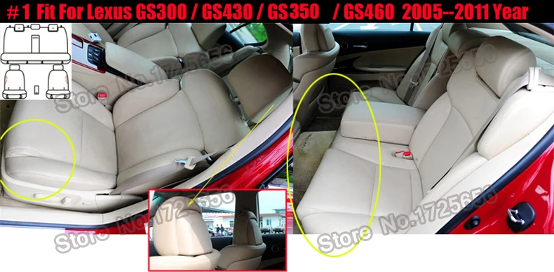 AutoDecorun натуральная кожа сидений автомобиля наборы для Lexus GS350 GS300 GS250 GS450h GS300h GS200t GS460 сиденья Аксессуары для велосипеда