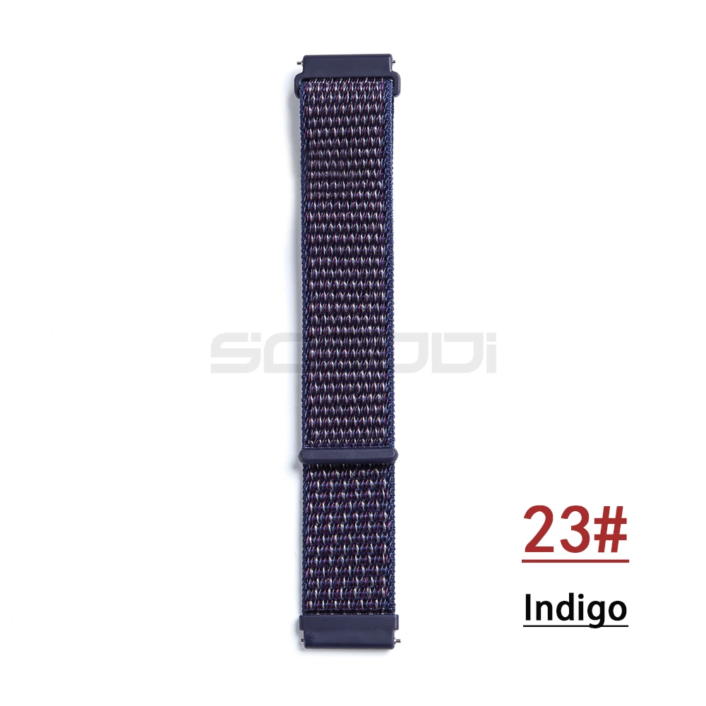 Indigo Нейлоновый тканый ремешок для Garmin vivoactive3 HR, Смарт-часы, носимый браслет на запястье для Garmin Forerunner 645, музыкальный ремешок для часов - Цвет: Indigo