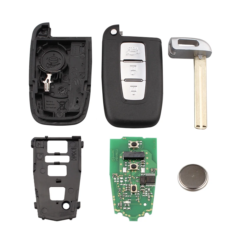 3pcs*3BT 433Mhz ID46 Chip Remote Smart Key for HYUNDAI I30 I45 Ix35 Genesis Equus Veloster Tucson Sonata Elantra SY5HMFNA04 | Автомобили и
