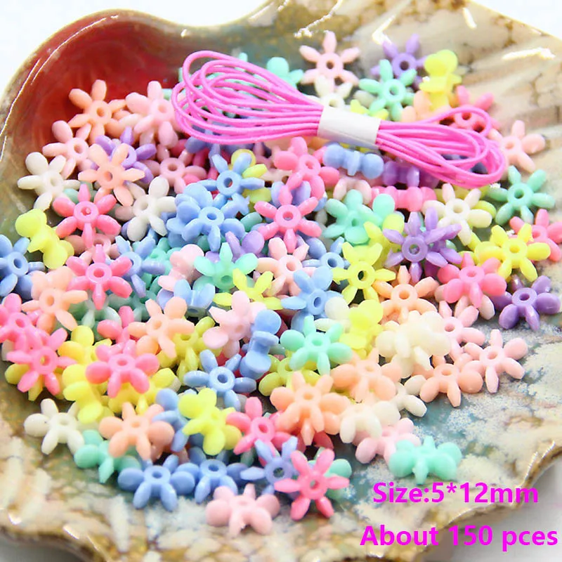 DIY геометрические акриловые бусины для детского изготовления ювелирных изделий