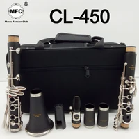 music fancier club intermediate clarinets bb mfccl 450 matte abs resin bakelite clarinet mouthpiece 4c included case reeds