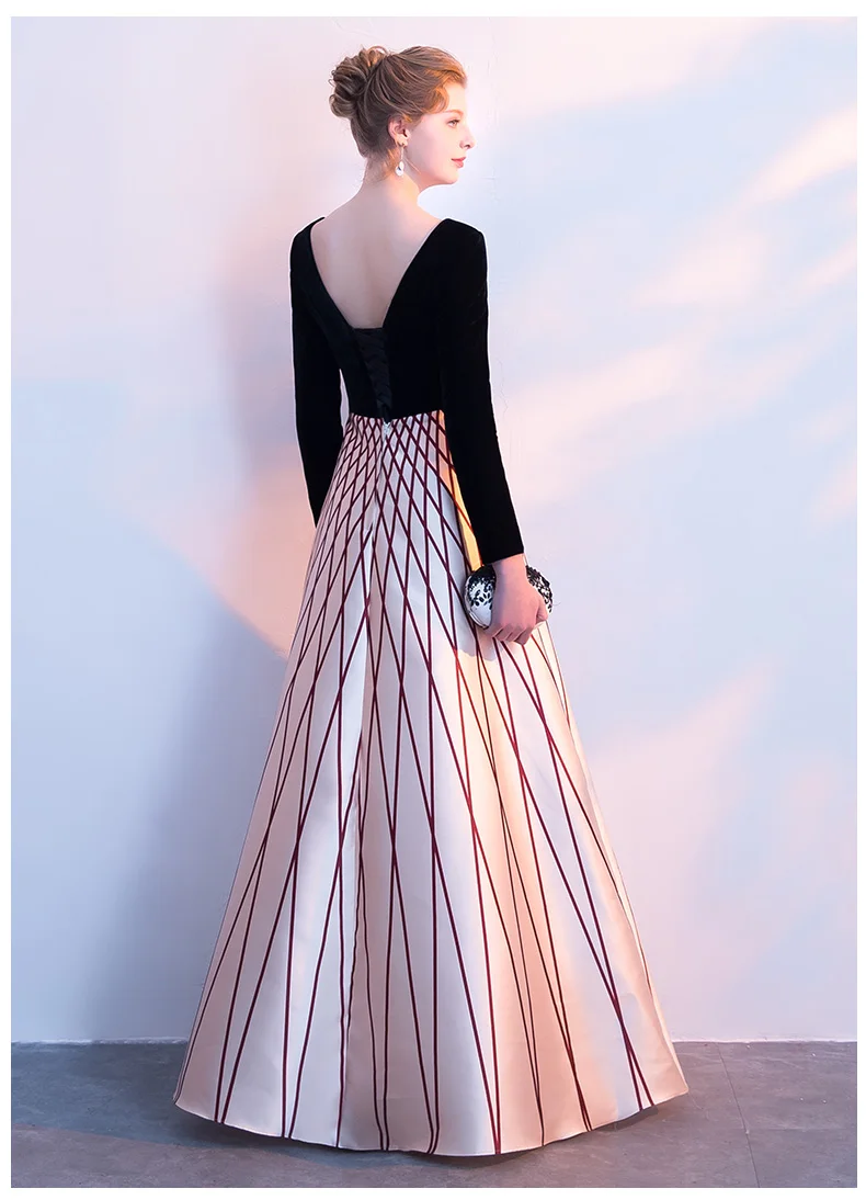 Новинка, Suosikki, длинный рукав, иллюзия, открытая спина, элегантное вечернее платье, длина до пола, вечерние платья