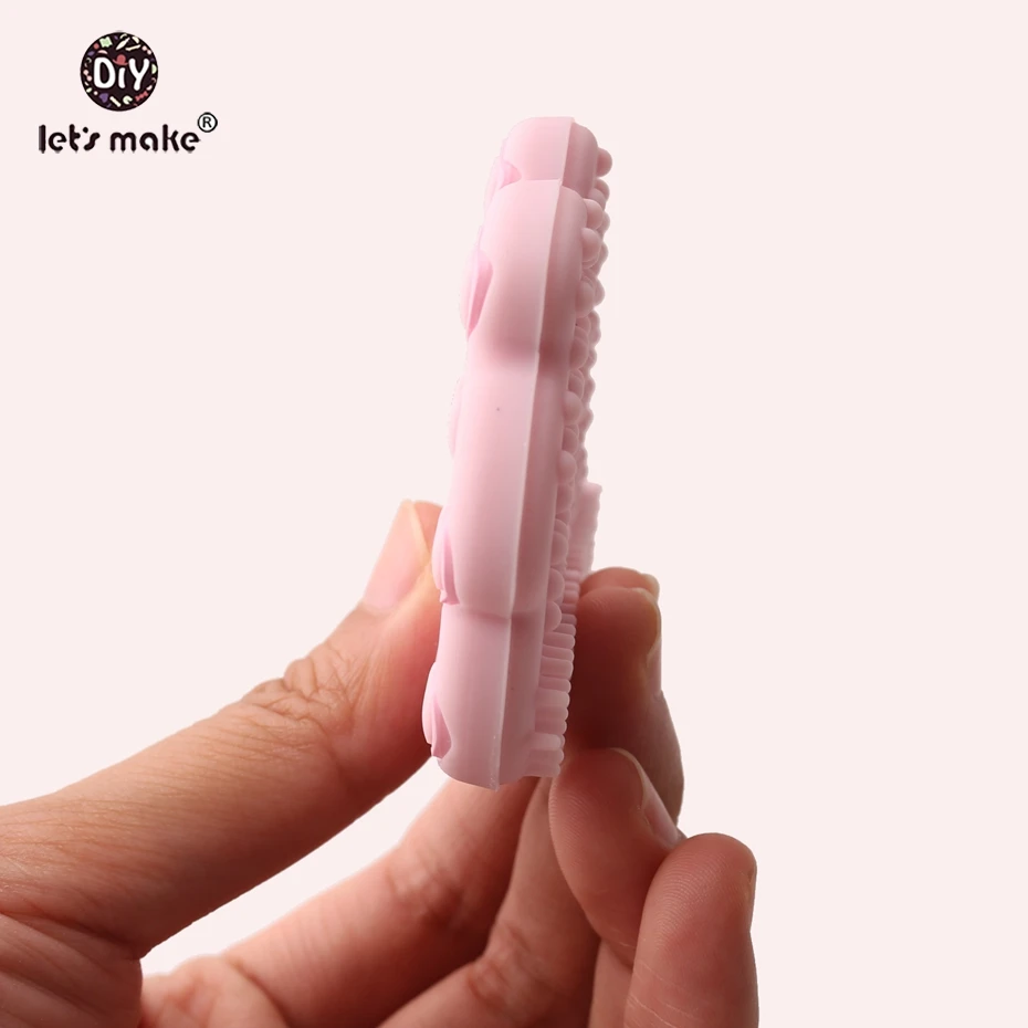 Let's Make 10pcs Silicone Teether Hedgehog BPA Free Teething Cartoon Porcupine Food Grade 7-9 months Baby Teethers Patent Owner | Мать и