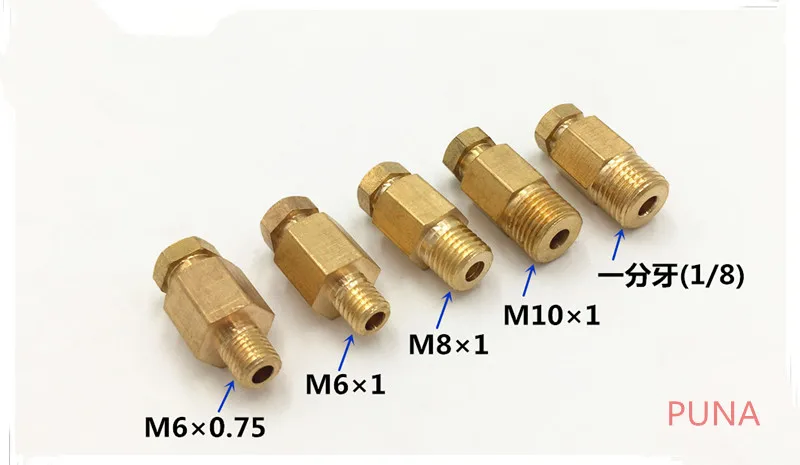 Фитинг для труб 4 мм наружная резьба 1/8 дюйма прямой адаптер с внутренней резьбой 9
