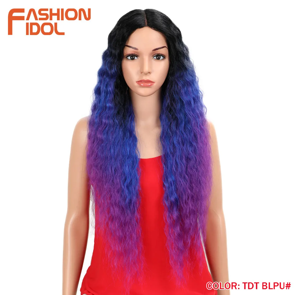 Мода IDOL Hair 28 дюймов мягкий длинный кудрявый I парик на кружеве для черных женщин синтетические волосы термостойкие парики для женщин