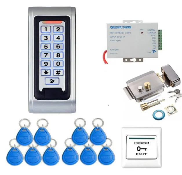 T127 SmartYIBA металлические электрические дверные наборы контроля доступа RFID карты Reader180KG магнитный замок/Электрический ударный Болт замок для дома/офиса - Цвет: T127