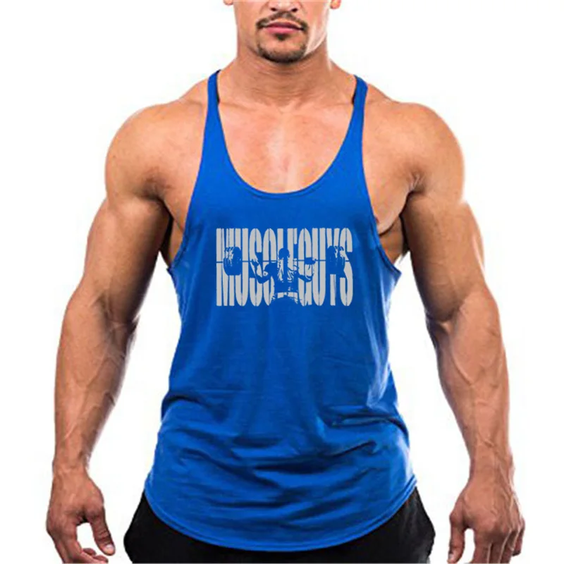 Muscleguys фитнес одежда хлопок мужская Y назад безрукавки для женщин Стрингер