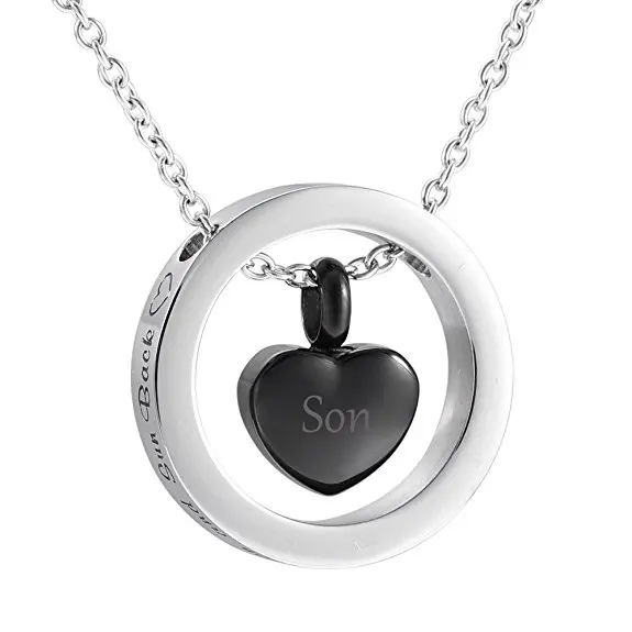 Ожерелье для кремации сын из нержавеющей стали|necklace always|cremation urn pendantcremation urns |