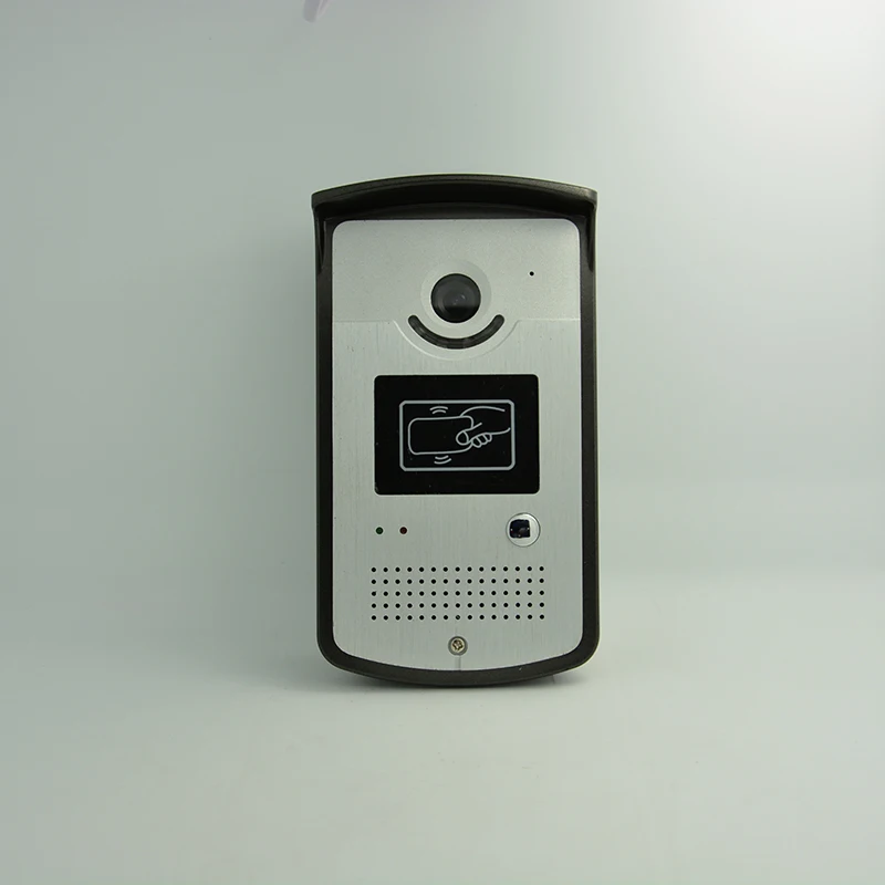 Фото (1 комплект) HD 600TVL провод один на один видеодомофон ночная версия камера КМОП объектив 7 дюймов фотография цвет экрана разблокировка RFID карты №2
