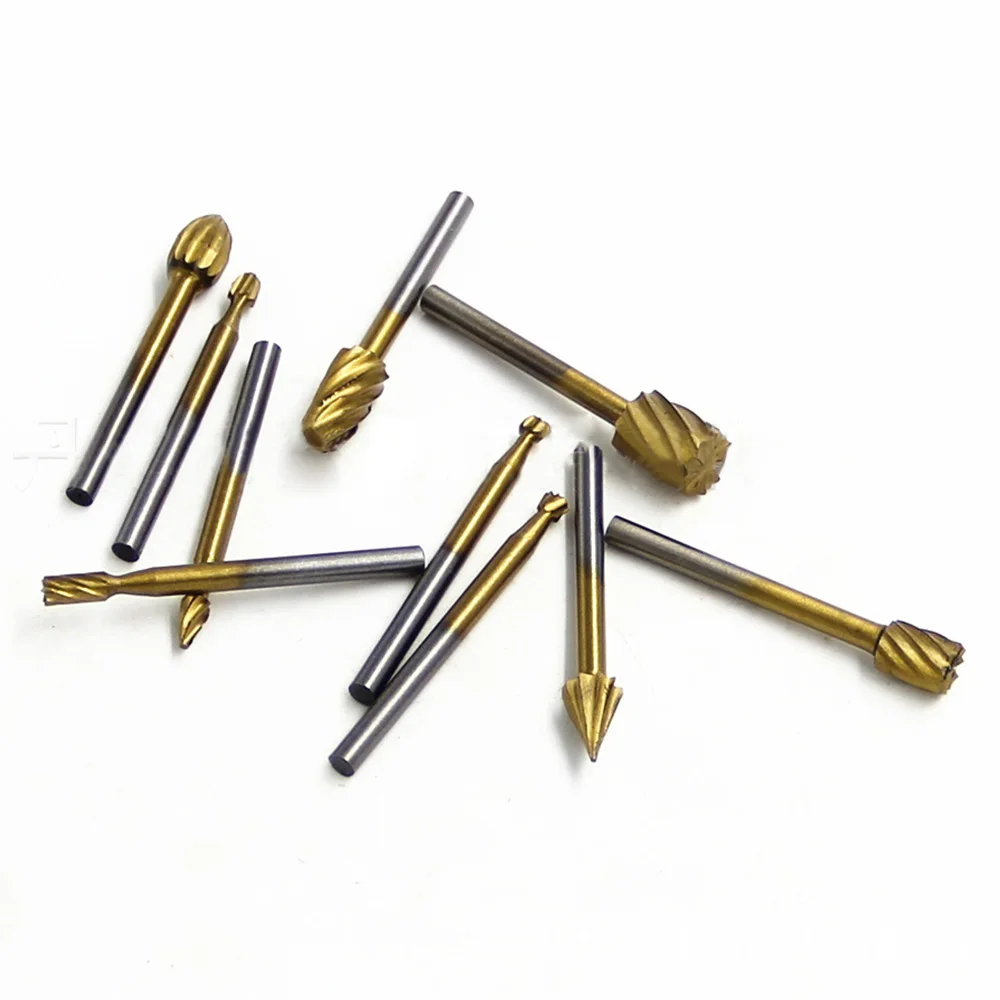 10 шт./компл. ротационный фрезерный инструмент из быстрорежущей стали напильник