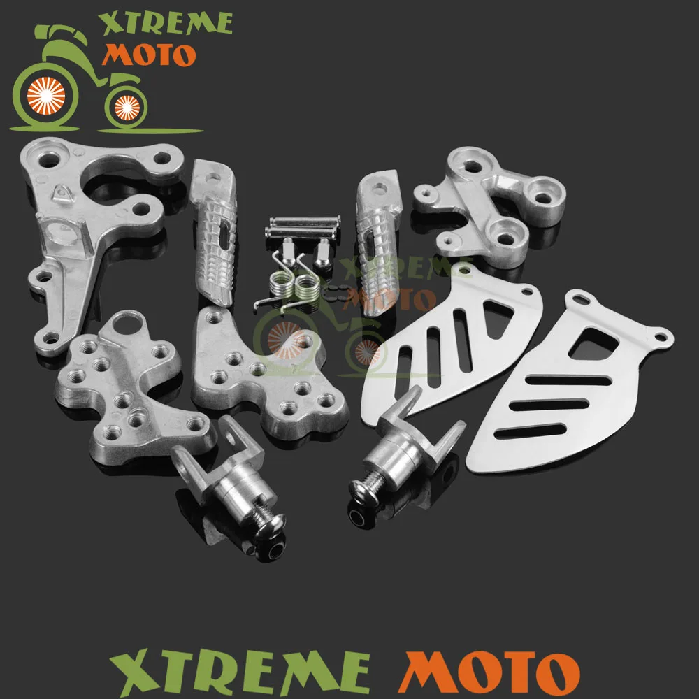 

Front Rider Footrests Foot Peg Rest Pedal Tripod Brackets Mount For Suzuki GSXR1000 GSXR 1000 2005 2006 2007 2008 2009 2010 2011