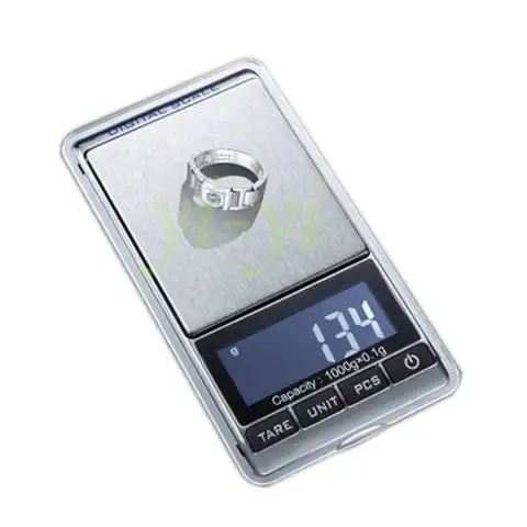 Новые 1000 г x 0,1 г Мини цифровые ювелирные карманные грам весы с черной сумкой (500 г/300 г в наличии)