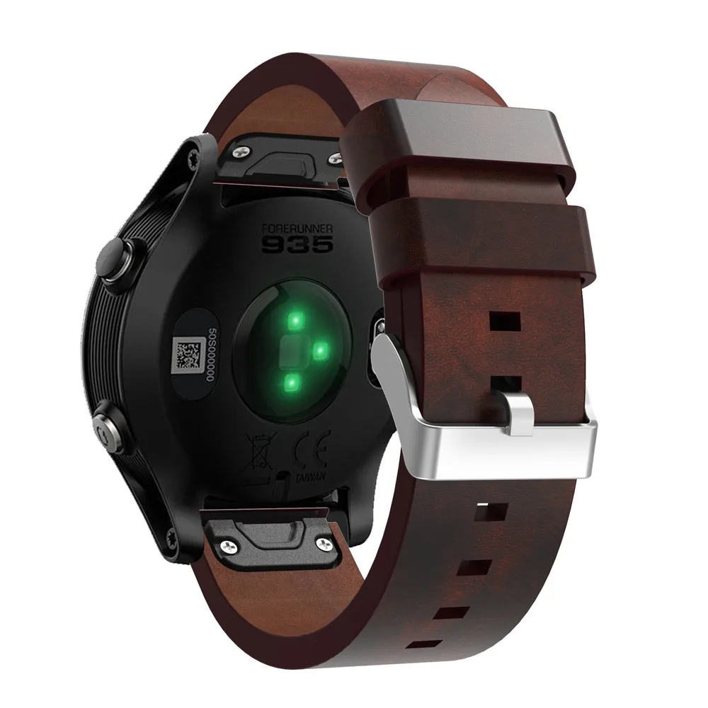 Роскошный кожаный ремешок сменный ремешок для часов Garmin Forerunner 935 Прямая поставка 0810