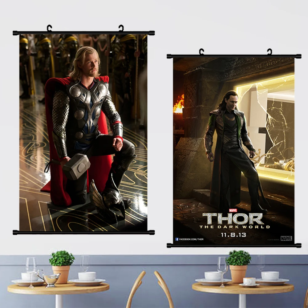 Плакат Loki Мстители фильм Тор плакат Марвел Холст Живопись стены художественные