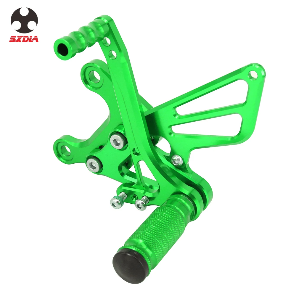 Мотоцикл CNC Регулируемые подножки задний Набор опорные подножки для Kawasaki NINJA zxzx6r ZX 6R 2005 2006 2007 2008