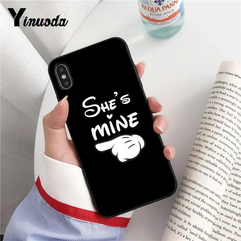Yinuoda SHE &amp HE IS MINE Customer высококачественный чехол для телефона iPhone 8 7 6 6S Plus X XS MAX 5 5S SE XR