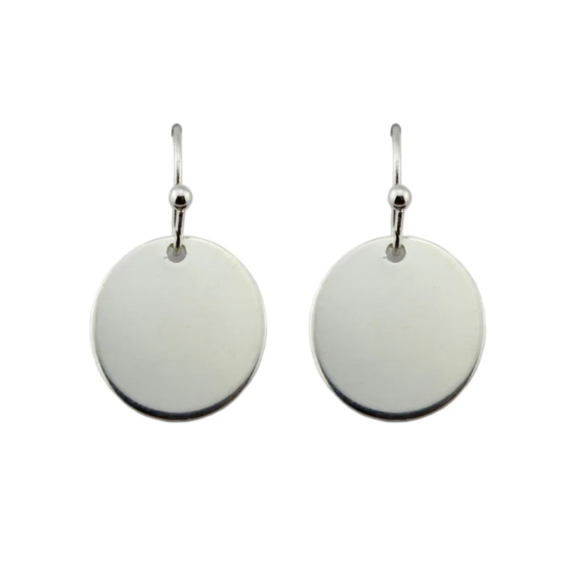 Новинка 2020 модные минималистичные круглые серьги подвески в виде диска для