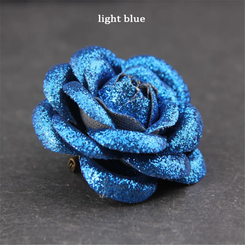 Брошь из блестящей кожи с розовыми цветами для женщин и девочек значок на рюкзак