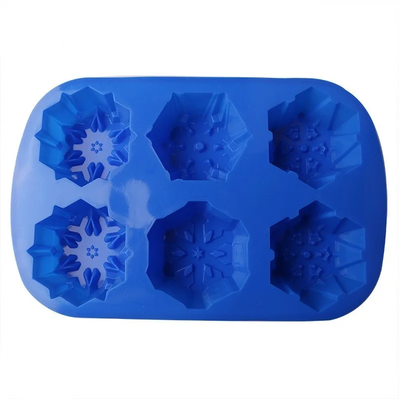 Классический 6 даже торт-Снежинка силикагель плесень кухонные инструменты для