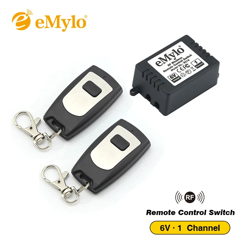 EMylo RF DC5V/ 6V беспроводной переключатель Обучение Дистанционное управление