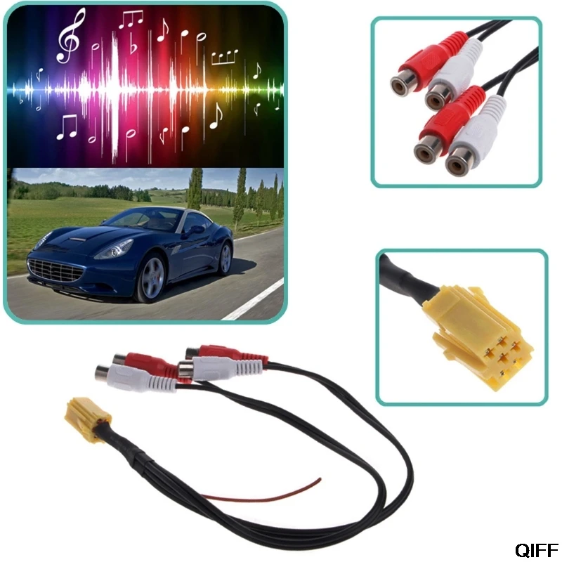 Прямая поставка и оптовая продажа мини адаптер стандарта ЕС Aux 4 дюйма Kabel RCA