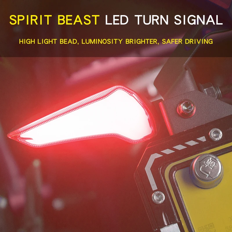 Поворотники для мотоцикла spirit beast водонепроницаемые светодиодные указатели