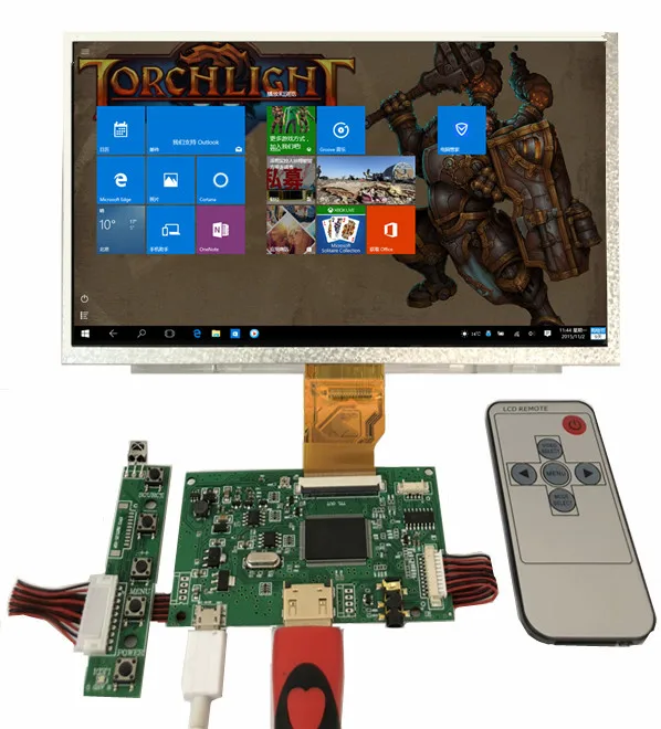9 дюймов HDMI Экран ЖК дисплей Дисплей с аудио драйвер платы монитор для Raspberry Pi