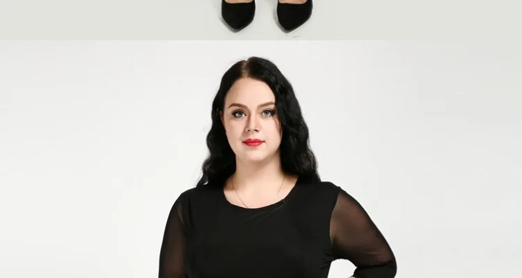 TUHAO, лето, 4XL, 5XL, 6XL размера плюс, Женские Элегантные платья с сетчатыми рукавами, большой размер, элегантное черное офисное вечернее платье, RL