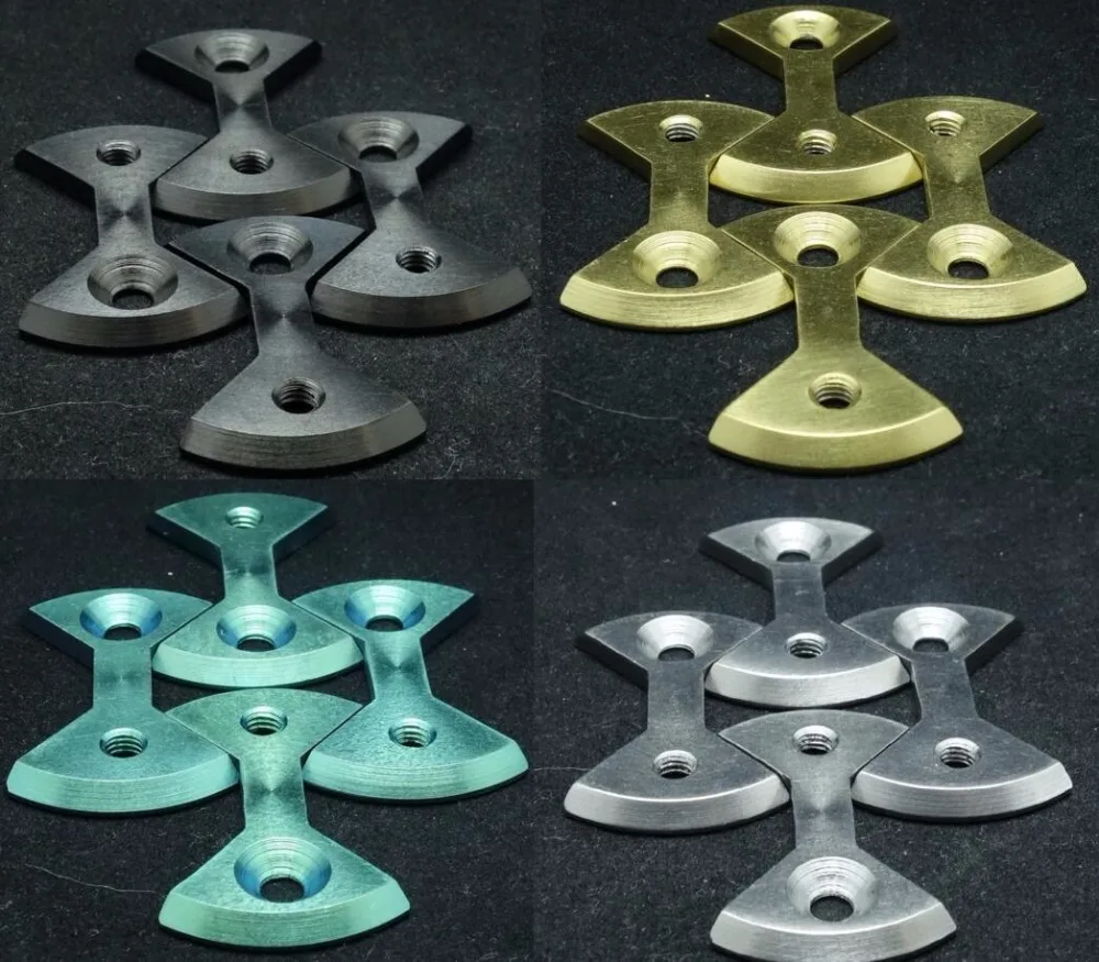 Титановая Педальная пластина/галстук бабочка * 4 подходит для ПК SpeedPlay Zero &