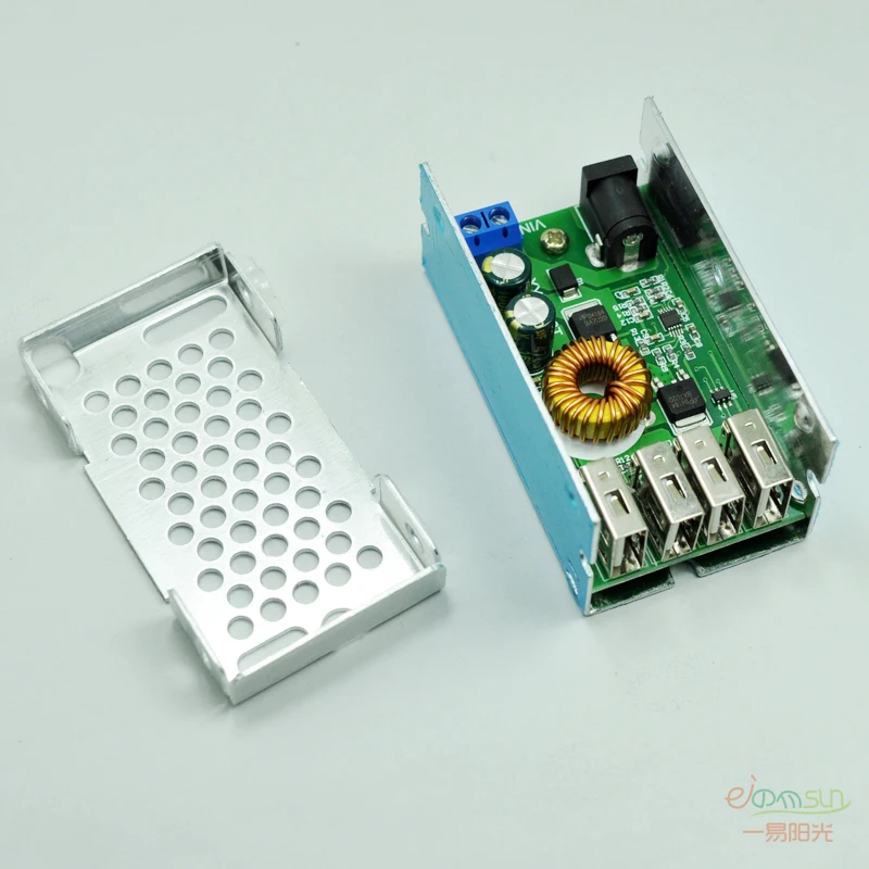 4 USB выхода DC-DC 9 В/12 В/24 В/35 В до 5 В 5A понижающий модуль питания конвертер электрические модули доска телефон Быстрая зарядка