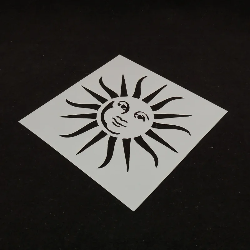 15*15 Sun god ПВХ слоистые трафареты для рукоделия трафарет рисования домашний декор