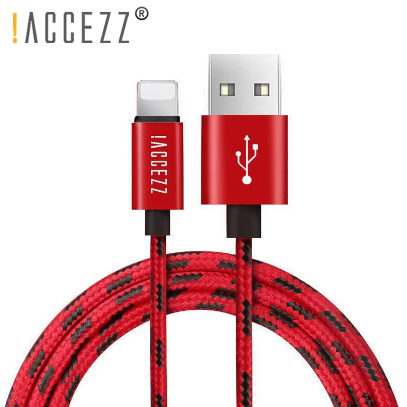 ! ACCEZZ USB кабель для передачи данных iPhone XS MAX XR X 7 6 8 6S 5 Plus мобильный телефон зарядный