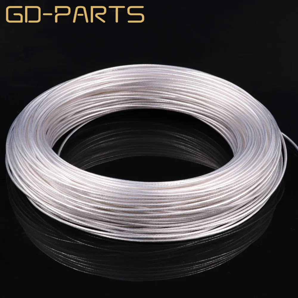 

0.75mm2 High Purity Silver Plated OCC PTFE Wire Copper Cable For HIFI Audio DIY AMP Headphone Amplifier DIY 0.23mmx19 AWG18