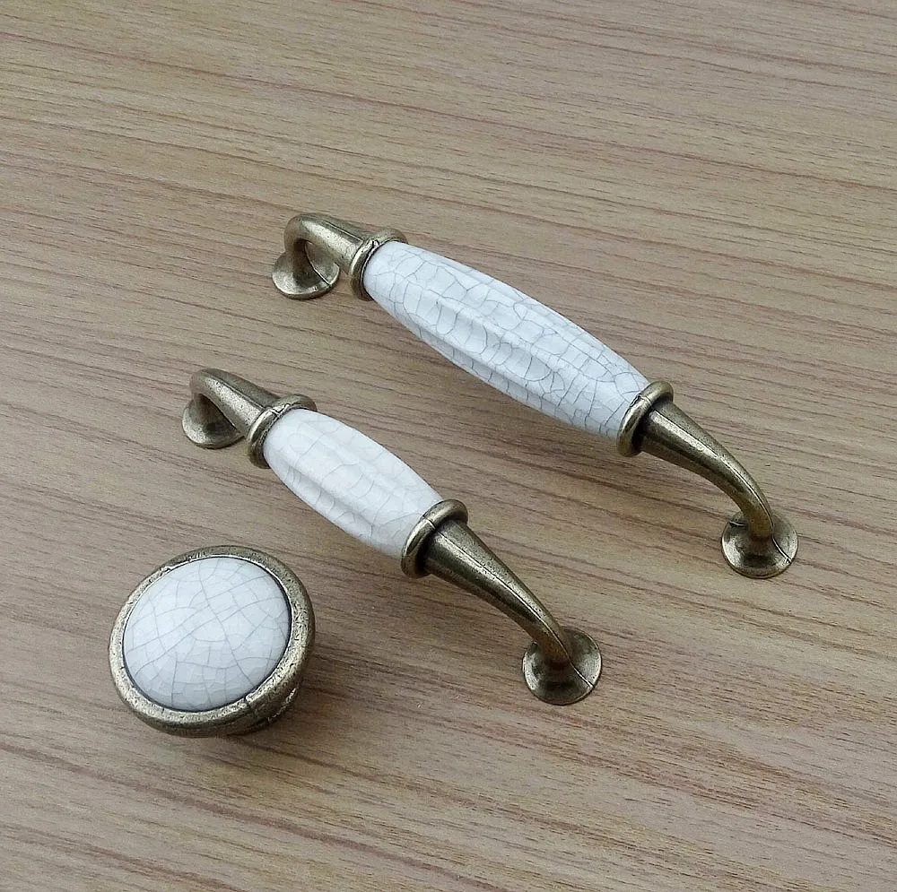 Классическая антикварная керамика фурнитура для мебели ручки дверный ящик шкаф