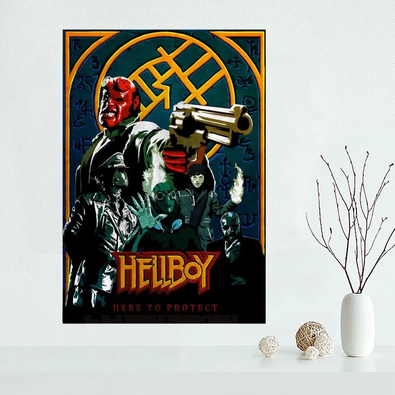 Hellboy художественный плакат на заказ холст плакат искусство отделочная ткань для дома ткань на стену плакат печать шелковая ткань - Цвет: 11