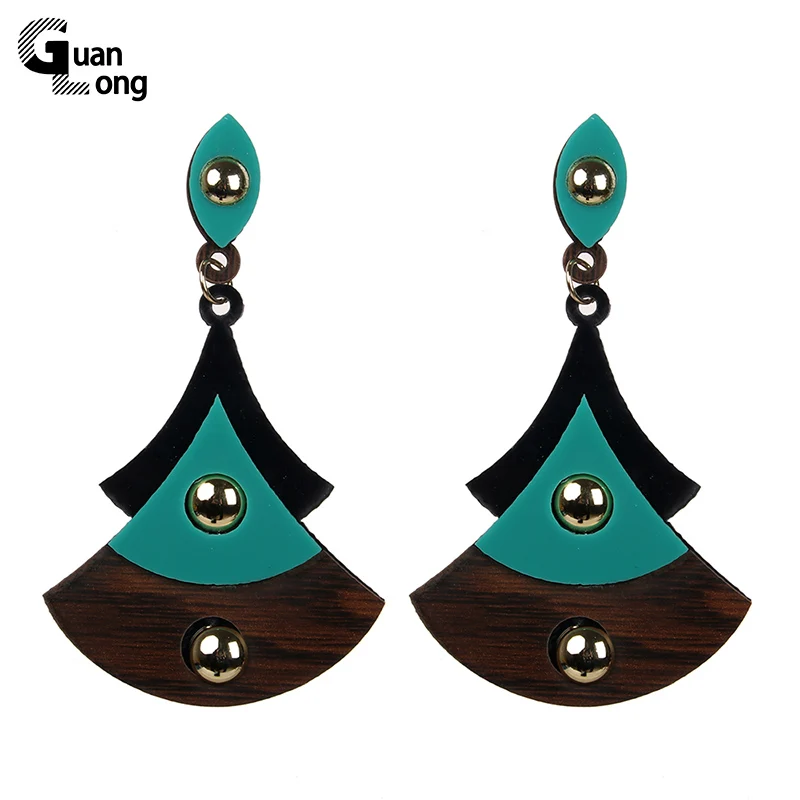 2017 новая коллекция веерообразные серьги из смешанного материала органайзер