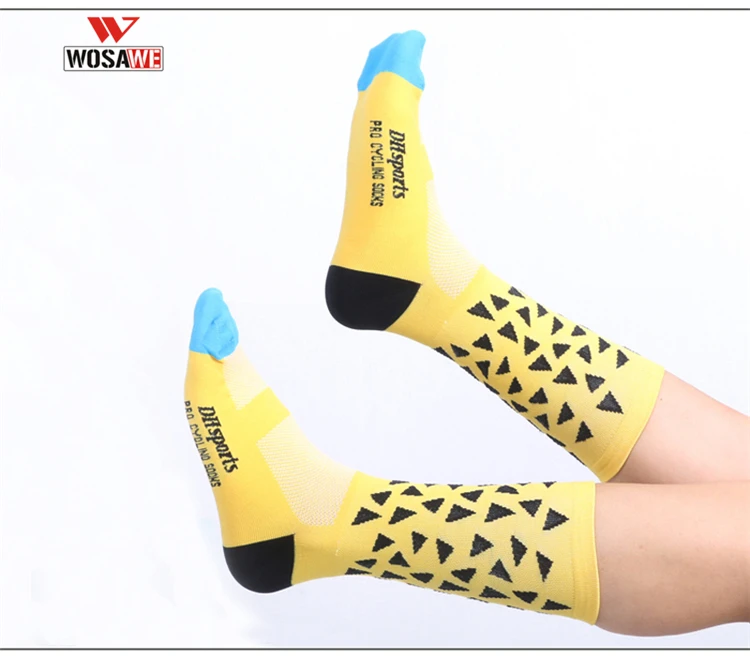 WOSAWE спортивные носки для велосипедистов до колена Компрессионные