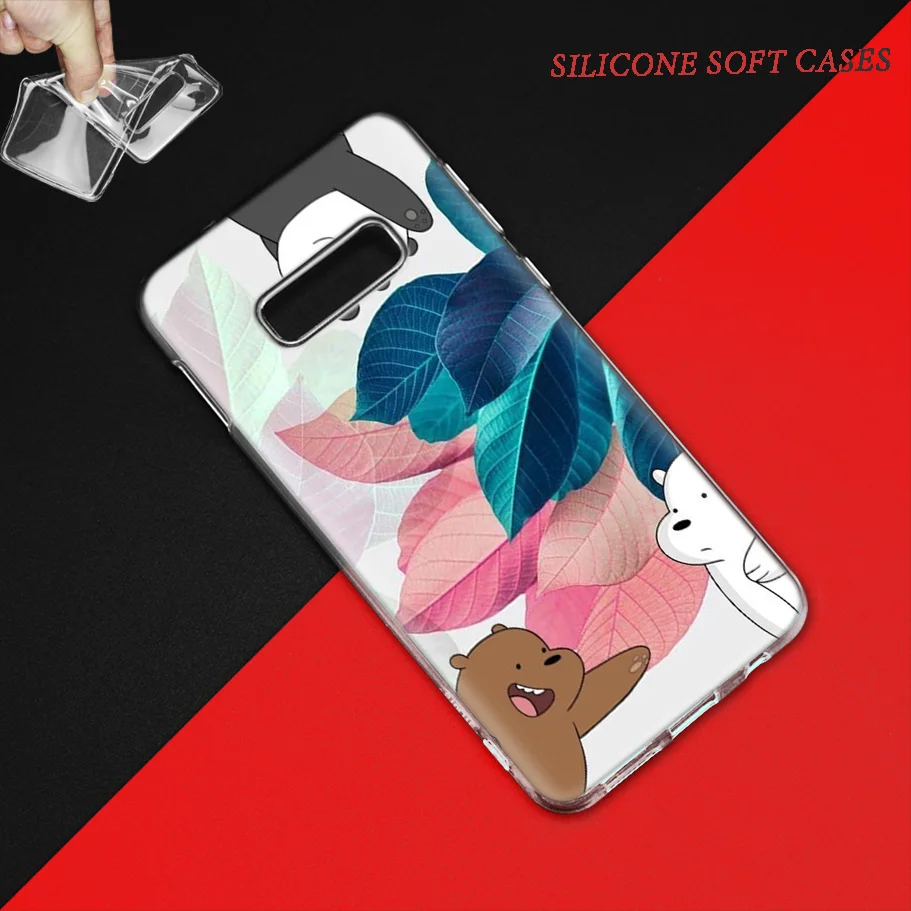 Мы льда голые медведи Чехол для samsung Galaxy S8 S9 S10 5G S10e S7 Note 8, 9, 10, J4 J6 плюс J5 J8 J3 силиконовый чехол для мобильного телефона с изображением персонажа мультфильмов сумки