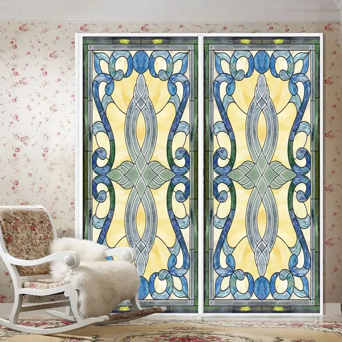 OS 40 40x60cm Витражная плёнка на стекла, окна на заказ Электростатическая церковная матовая домашняя фольга двери стекло наклейки ПВХ самоклеющиеся оконные пленки - Цвет: OS 40 40x60cm
