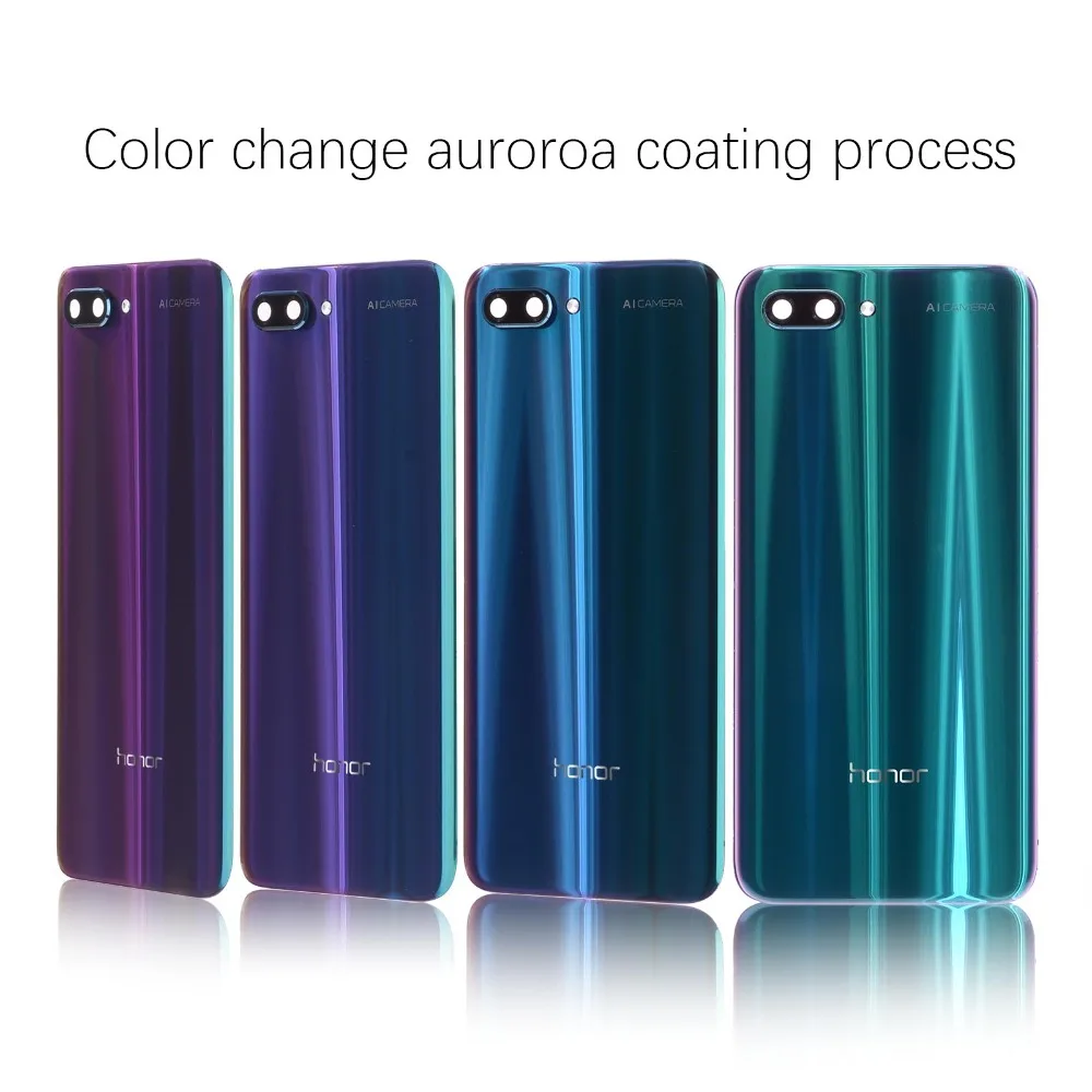 Оригинальная задняя панель корпуса для huawei Honor 10, задняя крышка, крышка батареи, дверь с объективом камеры для huawei View 10, замена