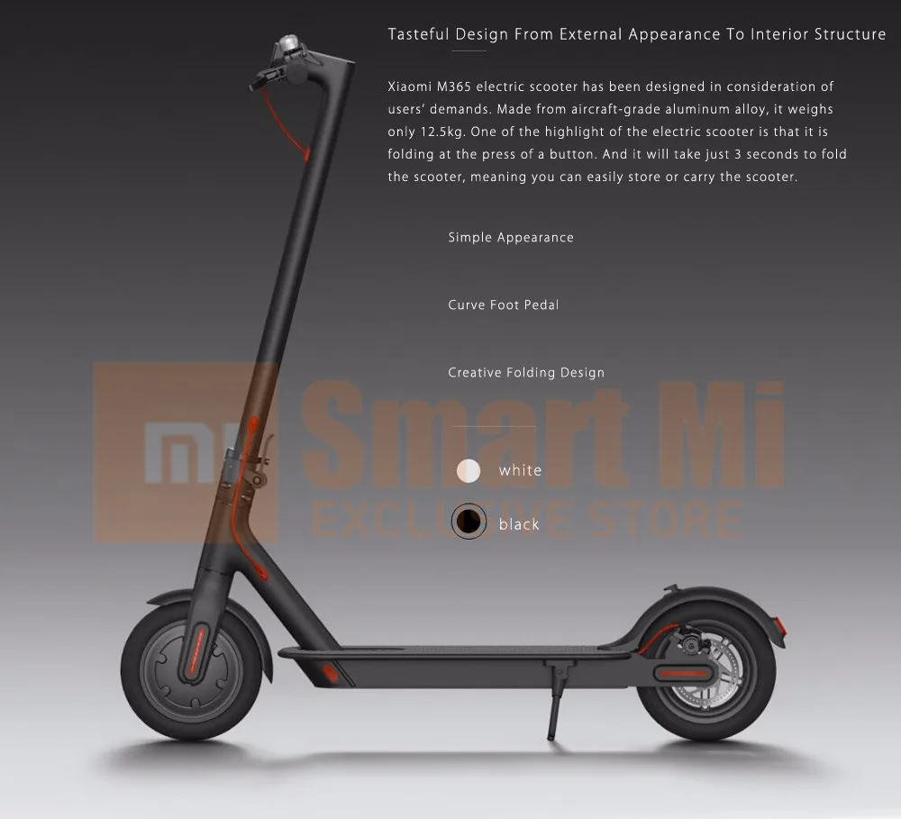 Нет налога Xiaomi Mijia M365 Сверхлегкий складной самолет класса смарт электрический скутер через смартфон Bluetooth приложение