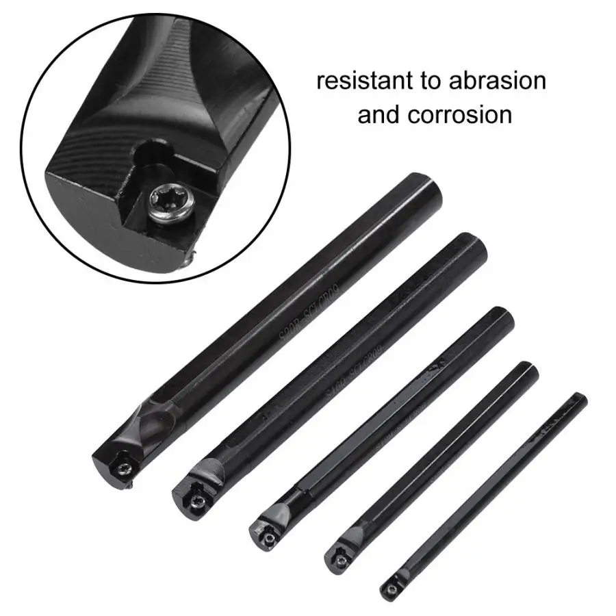 turning knife 5PCS 7/10/12/16/20mm CLCR Lathe Turning Tool Insert Blade Boring Bar Holder Set lathe | Инструменты