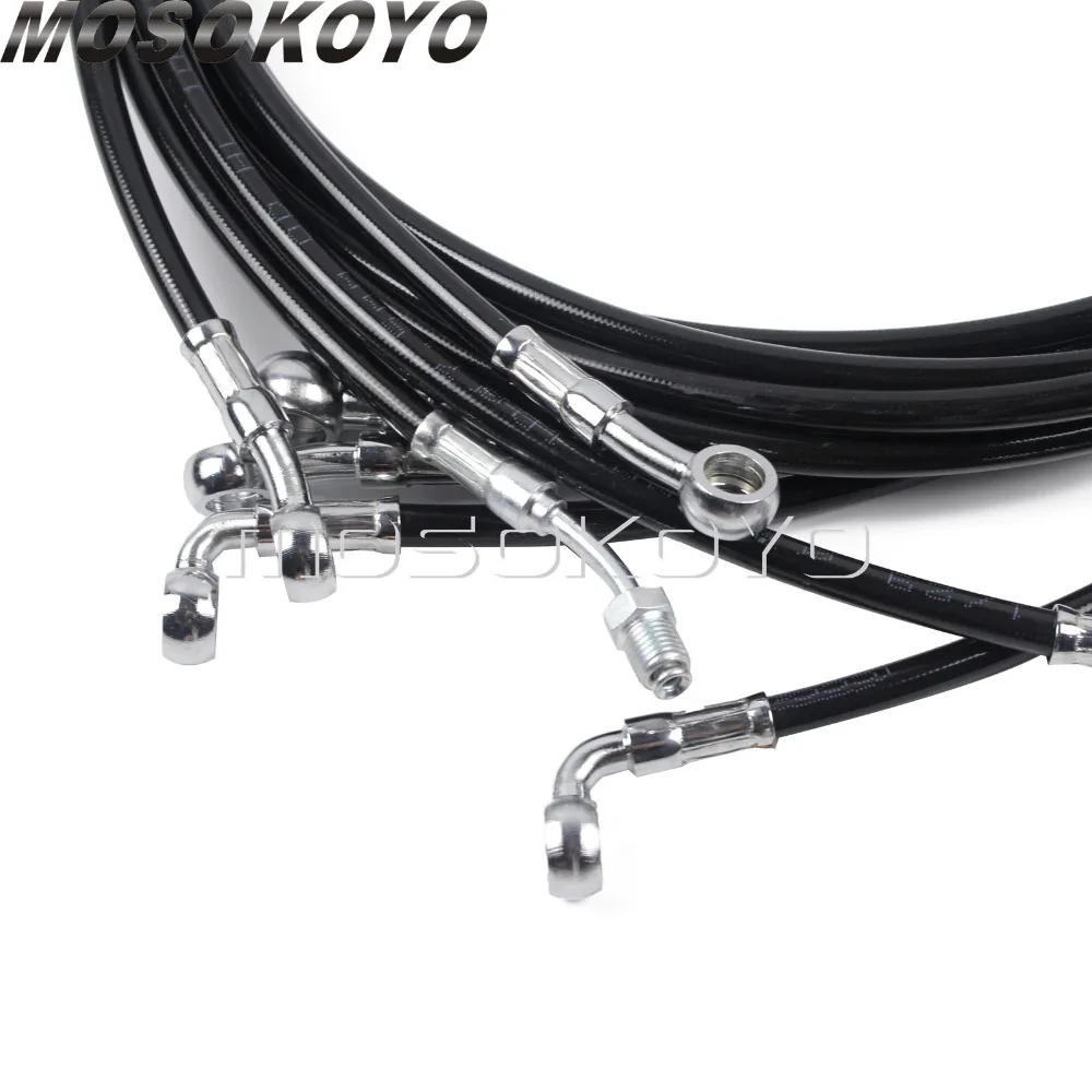 Мотоцикл 10 &quot 12&quot Руль удлинитель кабеля Жгут проводов для Harley Touring 2014 2017 руль ABS