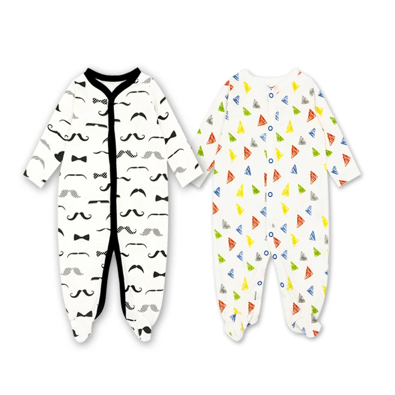 Модный хлопковый комбинезон для новорожденных девочек 2 3 шт./компл. с длинными