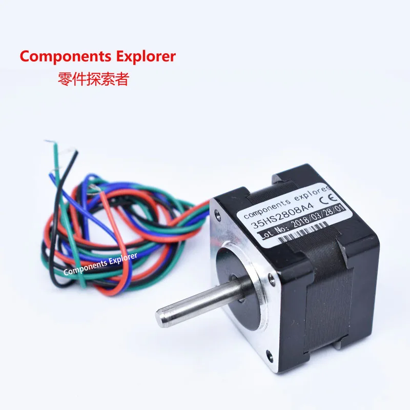 

35HS2808A4 35HS2808B4 0.8A 1.8 degree Body 28mm 2 Phase 4 Wire