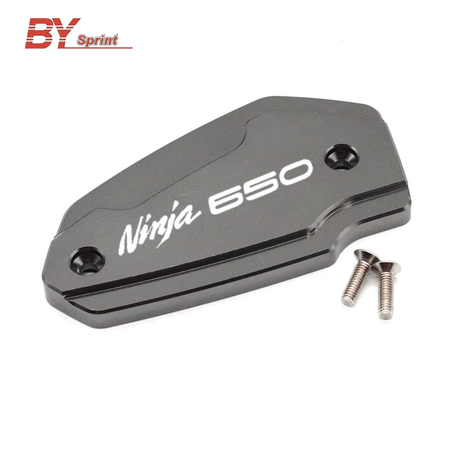 

New NINJA 650 Motorcycle Accessories CNC Aluminum Front Brake Fluid Reservoir Cap Cover For Kawasaki Ninja 650 NINJA650 2017