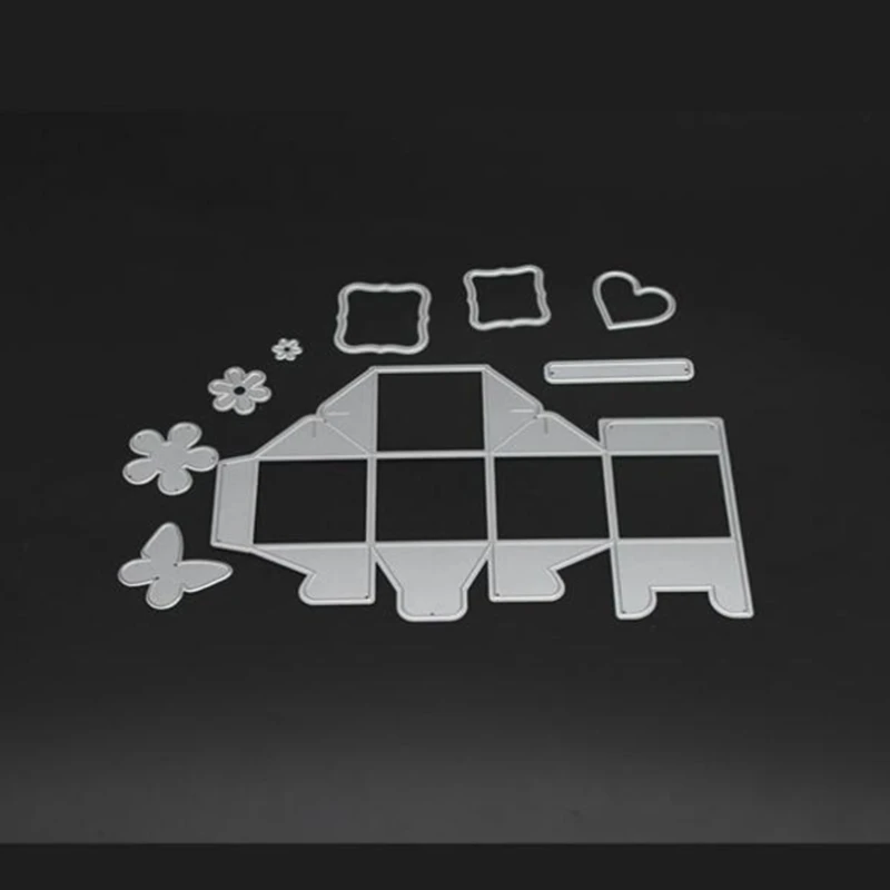 YINISE металлические режущие штампы для трафареты скрапбукинга коробки Карточки